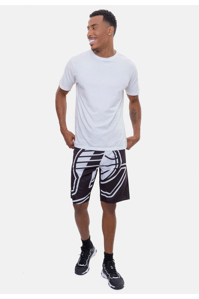 Boardshort-NBA-Maxi-Logo-Los-Angelels-Lakers-Preto