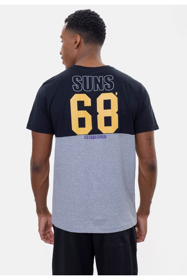 Camiseta-NBA-Splitted-Team-Phoenix-Suns-Preta