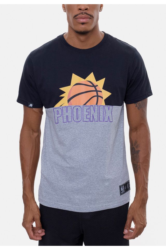 Camiseta-NBA-Splitted-Team-Phoenix-Suns-Preta