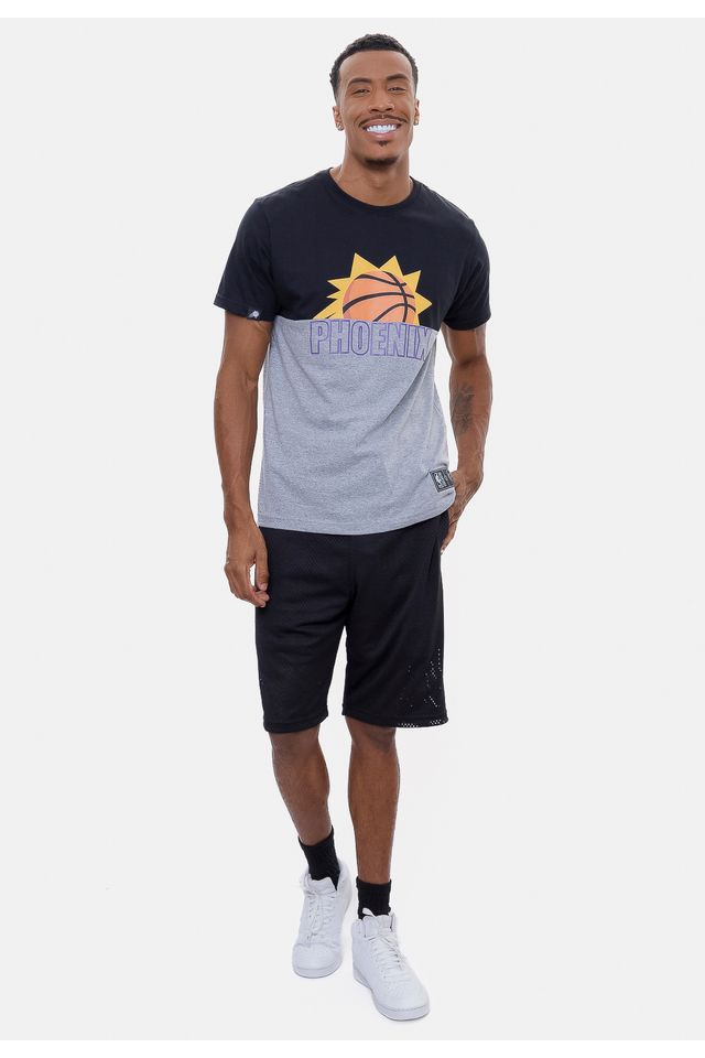 Camiseta-NBA-Splitted-Team-Phoenix-Suns-Preta