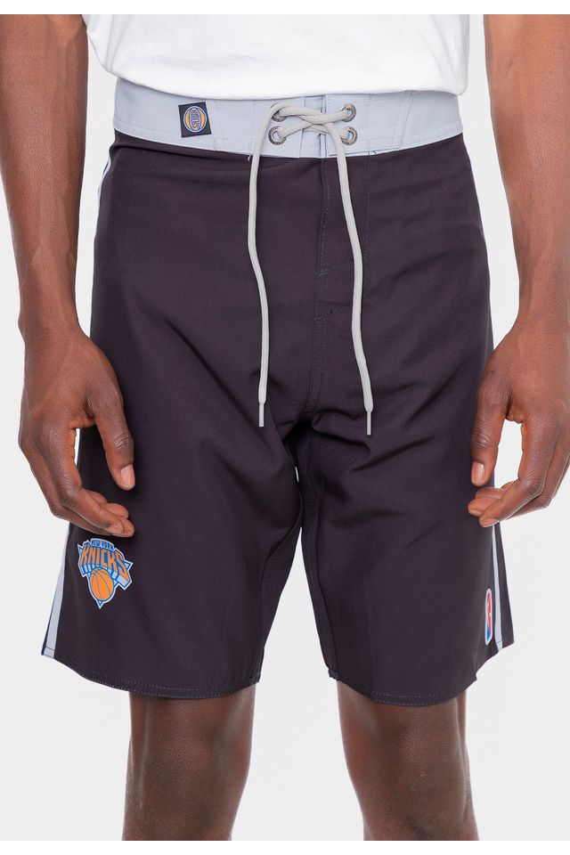 Boardshort-NBA-Logo-Team-New-York-Knicks-Preto