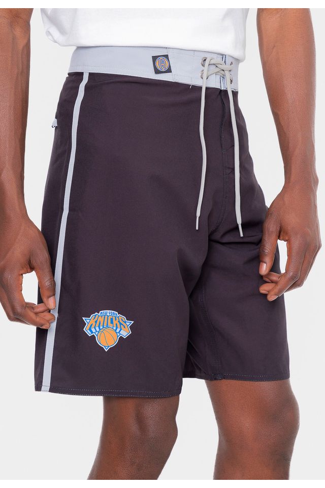 Boardshort-NBA-Logo-Team-New-York-Knicks-Preto