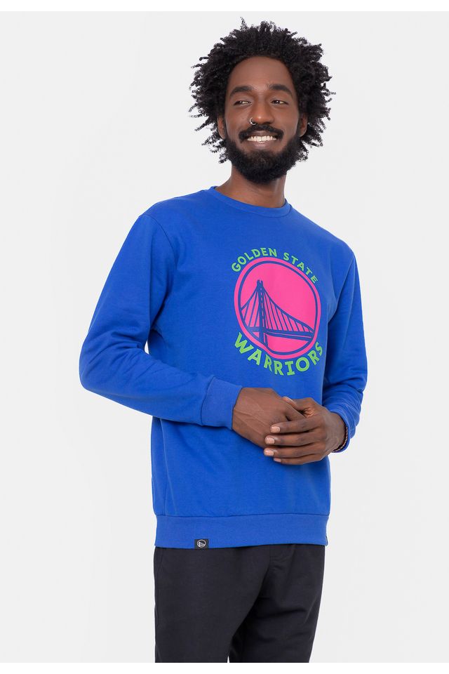 Moletom-NBA-Neon-Colors-Golden-State-Warriors-Azul-Nivea