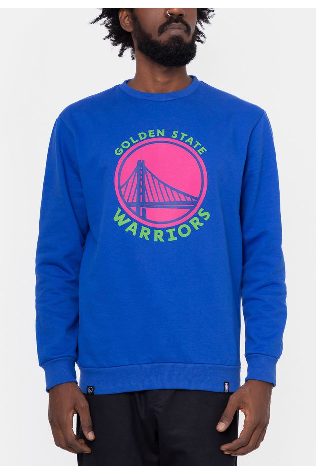 Moletom-NBA-Neon-Colors-Golden-State-Warriors-Azul-Nivea