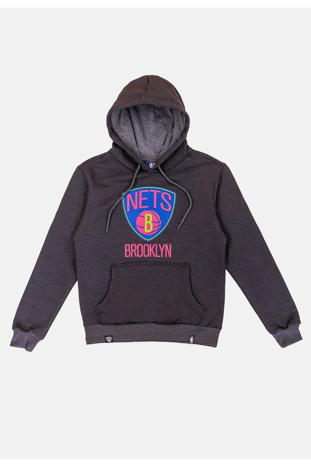 Moletom-NBA-Juvenil-Neon-Colors-Brooklyn-Nets-Grafite-Mescla
