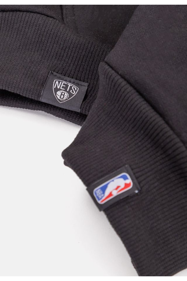 Moletom-NBA-Juvenil-Neon-Colors-Brooklyn-Nets-Preto