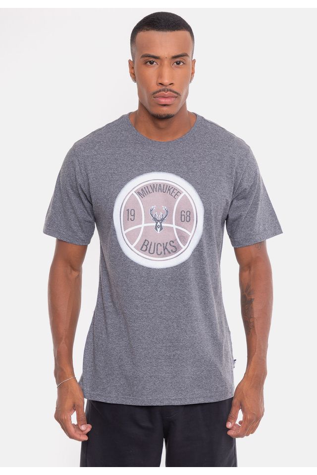 Camiseta-NBA-Shine-Moon-Milwaukee-Bucks-Grafite-Mescla