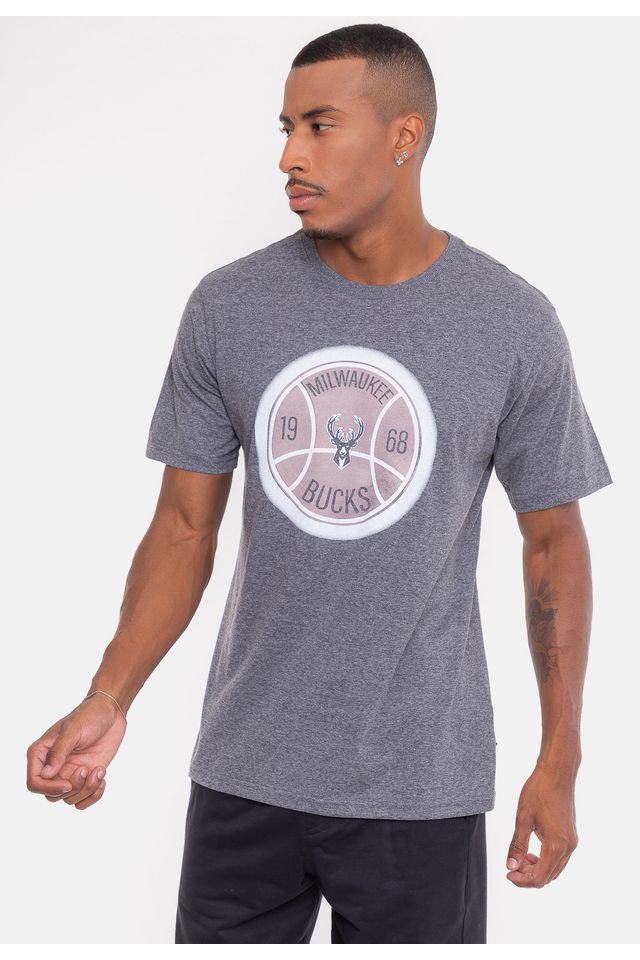 Camiseta-NBA-Shine-Moon-Milwaukee-Bucks-Grafite-Mescla