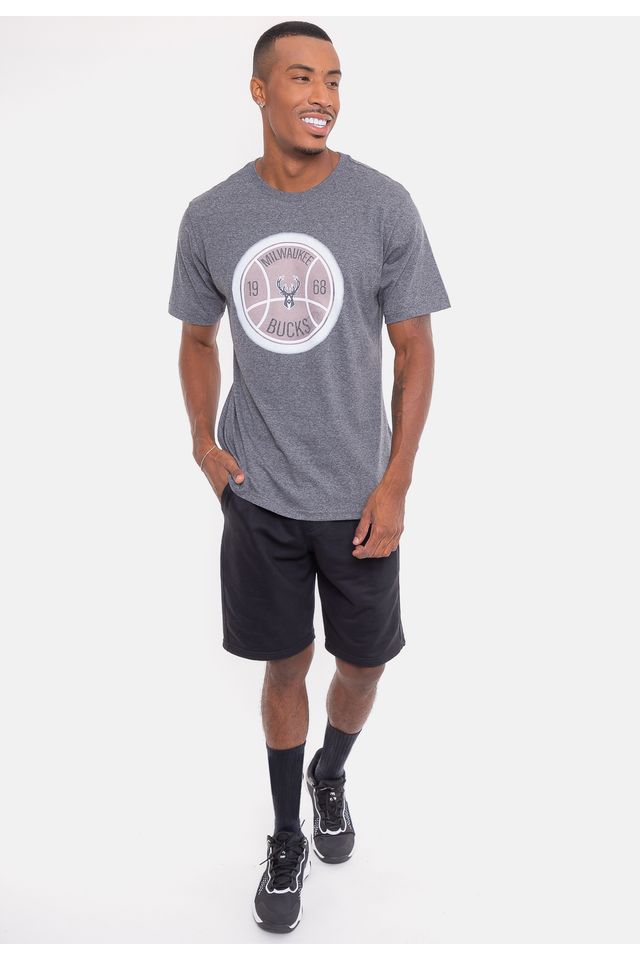 Camiseta-NBA-Shine-Moon-Milwaukee-Bucks-Grafite-Mescla