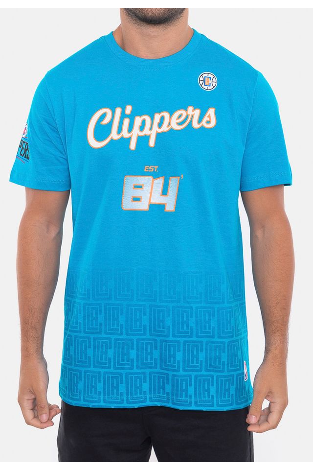 Camiseta-NBA-City-Number-Clippers-Azul-Turquesa