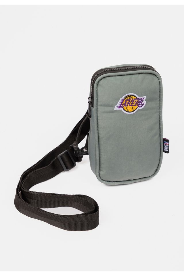 Bolsa-NBA-Shoulder-Bag-Los-Angeles-Lakers-Cinza