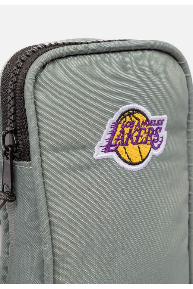 Bolsa-NBA-Shoulder-Bag-Los-Angeles-Lakers-Cinza