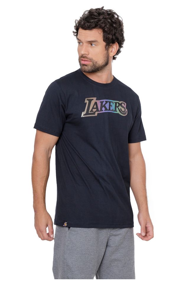Camiseta-NBA-Holographic-Los-Angeles-Lakers-Preta