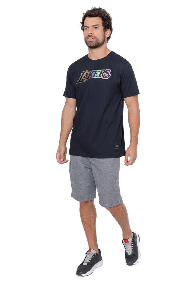 Camiseta-NBA-Holographic-Los-Angeles-Lakers-Preta