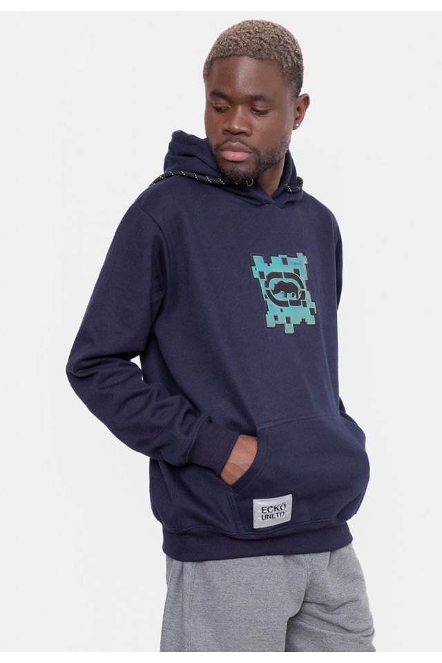 Moletom Ecko Capuz Marky Azul Marinho ecko - Main Image