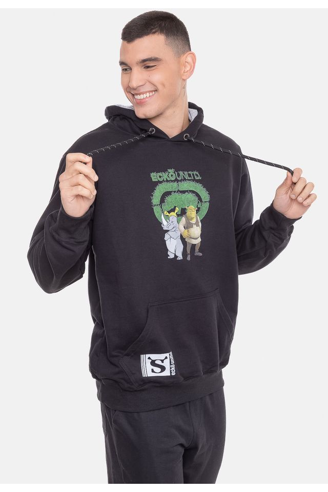 Moletom-Ecko-Com-Capuz-Orelha-Shrek-Preto