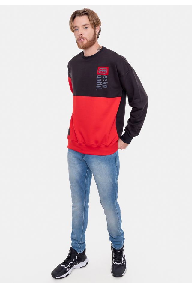 Moletom-Ecko-Gola-Careca-Logo-Preta