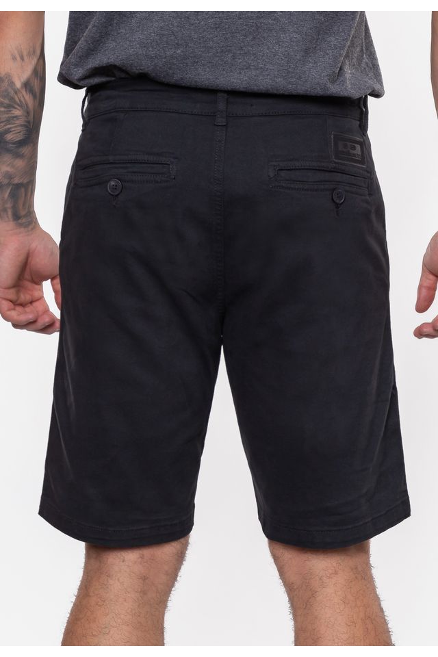 Bermuda-Ecko-Chino-Preta