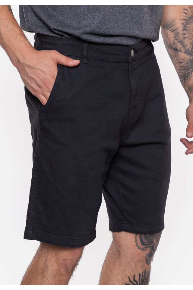 Bermuda-Ecko-Chino-Preta
