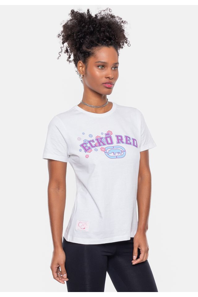 Camiseta-Ecko-Feminina-Estampada-Branca-Off
