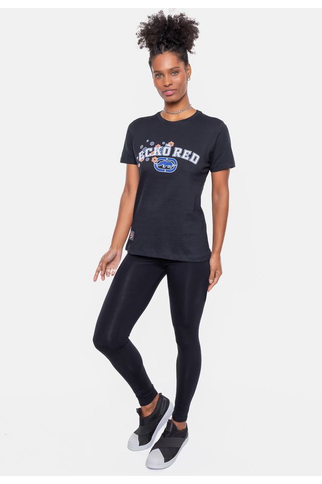 Camiseta-Ecko-Feminina-Estampada-Preta