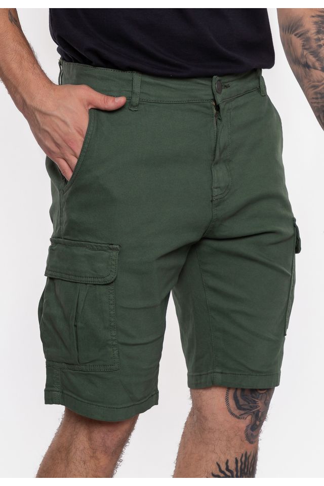 Bermuda-Ecko-Cargo-Sarja-Verde-Militar