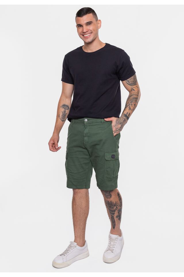 Bermuda-Ecko-Cargo-Sarja-Verde-Militar