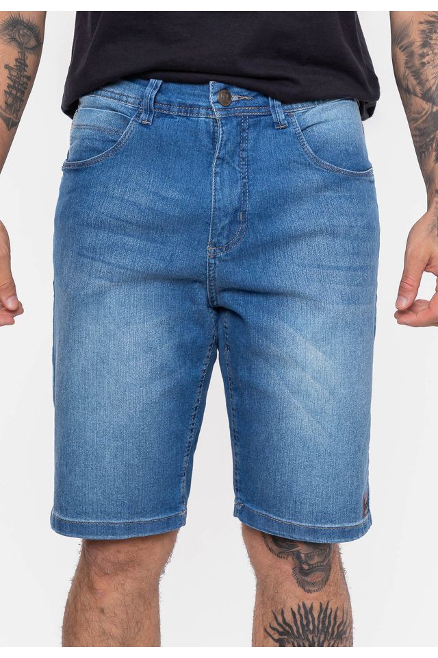 Bermuda-Ecko-Jeans-Slim-Azul