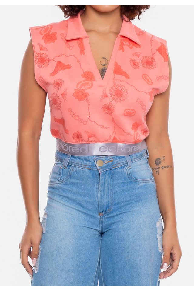 Camisa-Polo-Ecko-Feminina-Chave-Coral