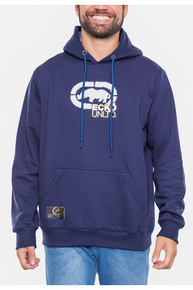 Moletom-Ecko-Canguru-Fechado-Azul-Marinho
