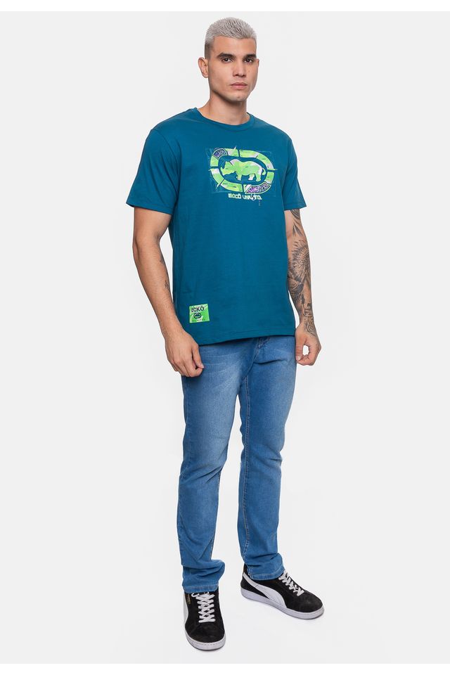 Camiseta-Ecko-Masculina-Circuit-Brand-Azul-Tempestade