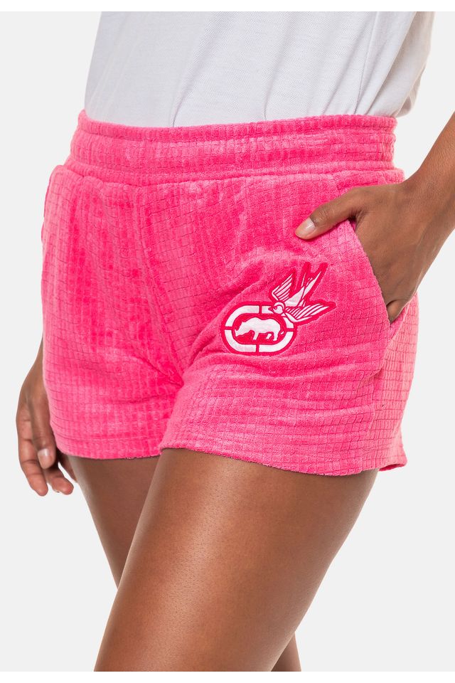 Shorts-Ecko-Feminino-Malu-Rosa Shorts-Ecko-Feminino-Malu-Rosa