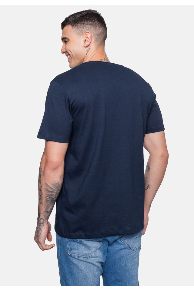 Camiseta-Ecko-Estampada-Azul-Marinho