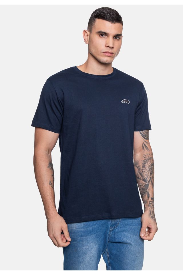 Camiseta-Ecko-Estampada-Azul-Marinho