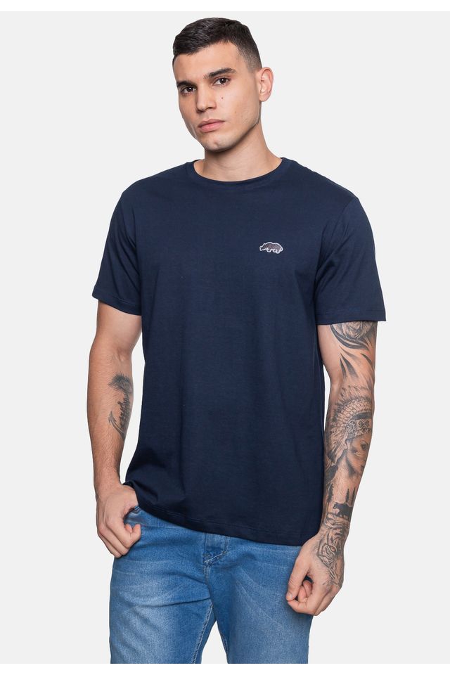 Camiseta-Ecko-Estampada-Azul-Marinho