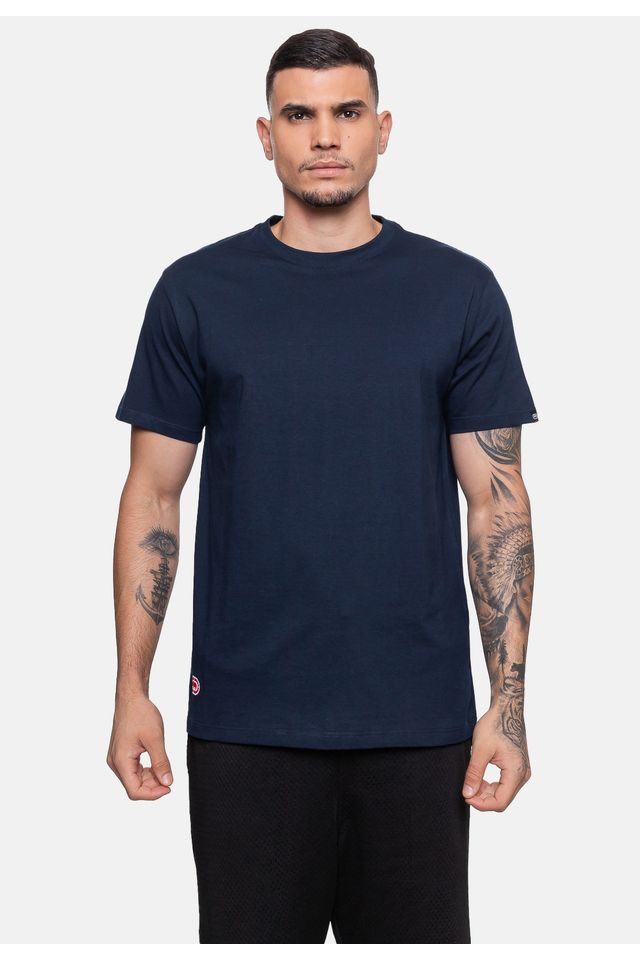 Camiseta-Ecko-Estampada-Azul-Marinho