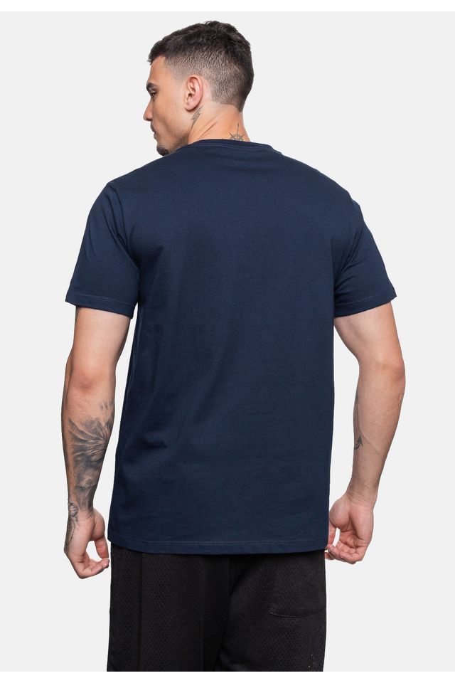 Camiseta-Ecko-Estampada-Azul-Marinho