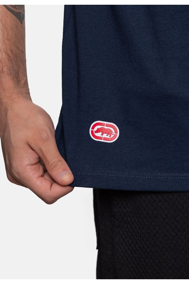 Camiseta-Ecko-Estampada-Azul-Marinho