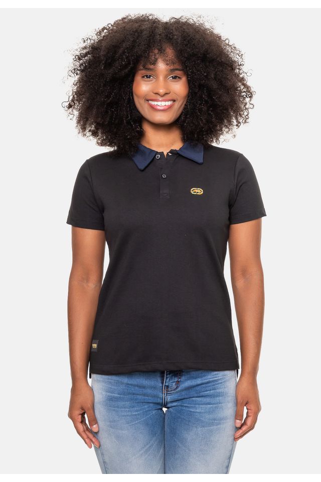 Camisa-Ecko-Polo-Feminina-Kubi-Preta