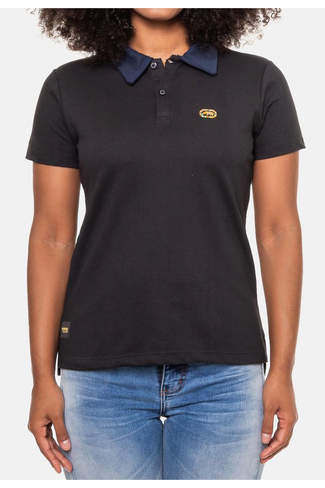 Camisa-Ecko-Polo-Feminina-Kubi-Preta