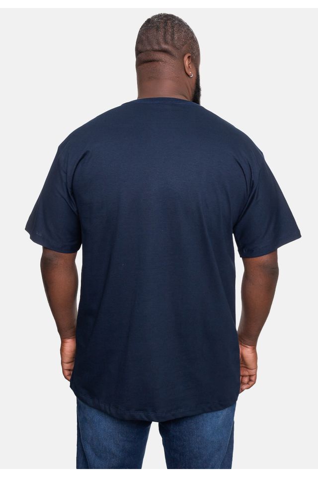 Camiseta-Ecko-Estampada-Azul-Marinho