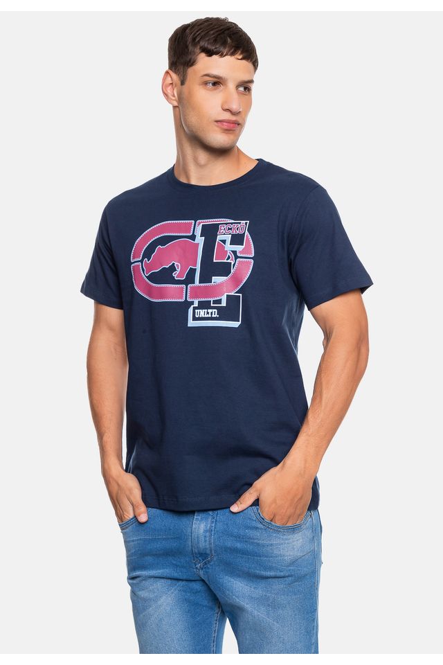 Camiseta-Ecko-Masculina-College-Marinho-Navy-Hipnose
