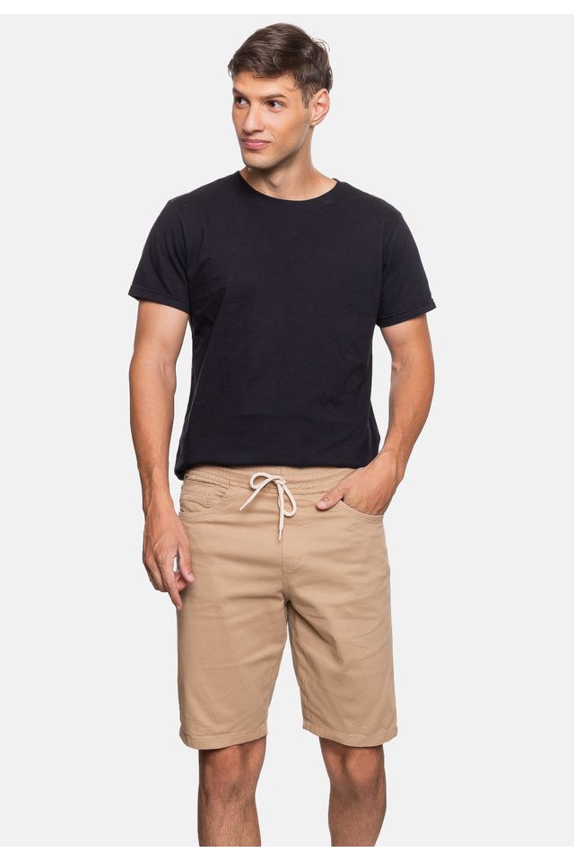 Bermuda-Ecko-Color-Jogger-Bege