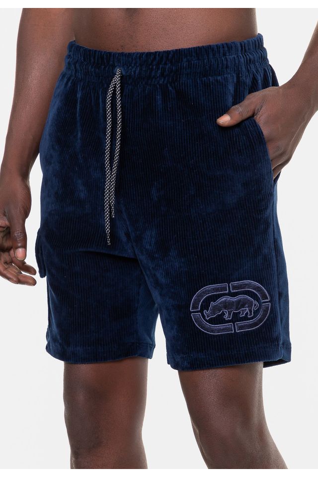 Bermuda-Ecko-Masculina-Velvet-Azul-Marinho