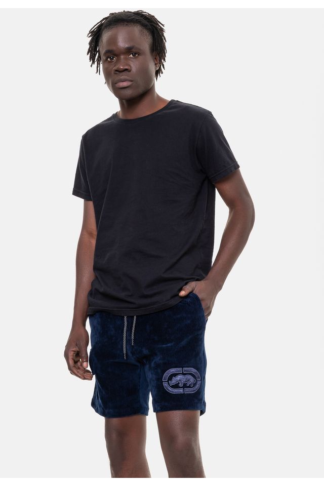 Bermuda-Ecko-Masculina-Velvet-Azul-Marinho