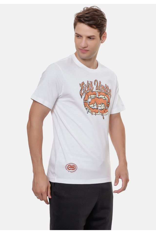 Camiseta-Ecko-Estampada-Branca