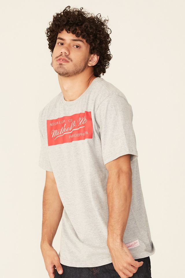 Camiseta-Mitchell---Ness-Estampada-Brand-Cinza-Mescla