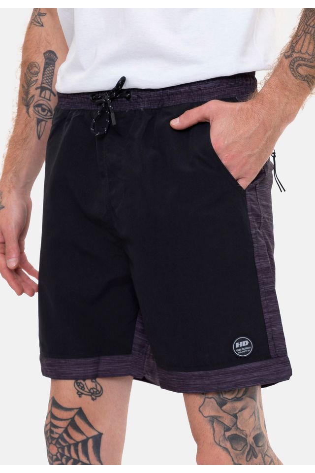 Shorts-HD-Volley-Cinza-Mescla-Escuro Shorts-HD-Volley-Cinza-Mescla-Escuro