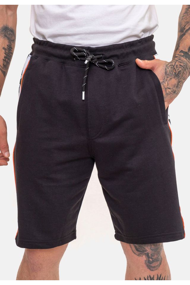 Bermuda-HD-Moletom-Line-Preta Bermuda-HD-Moletom-Line-Preta