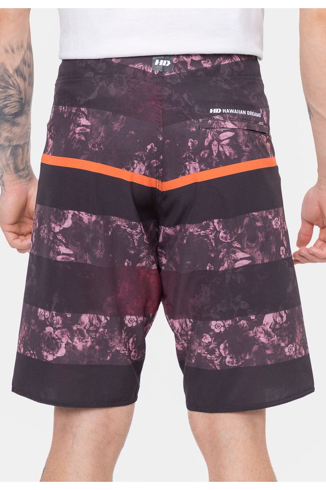 Boardshort-HD-Skull-Mania-Laranja